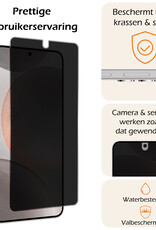 Nomfy Screenprotector Geschikt voor Samsung S24 Screenprotector Privacy Bescherm Glas - Screenprotector Geschikt voor Samsung Galaxy S24 Privacy Screenprotector Tempered Glass - 2 PACK