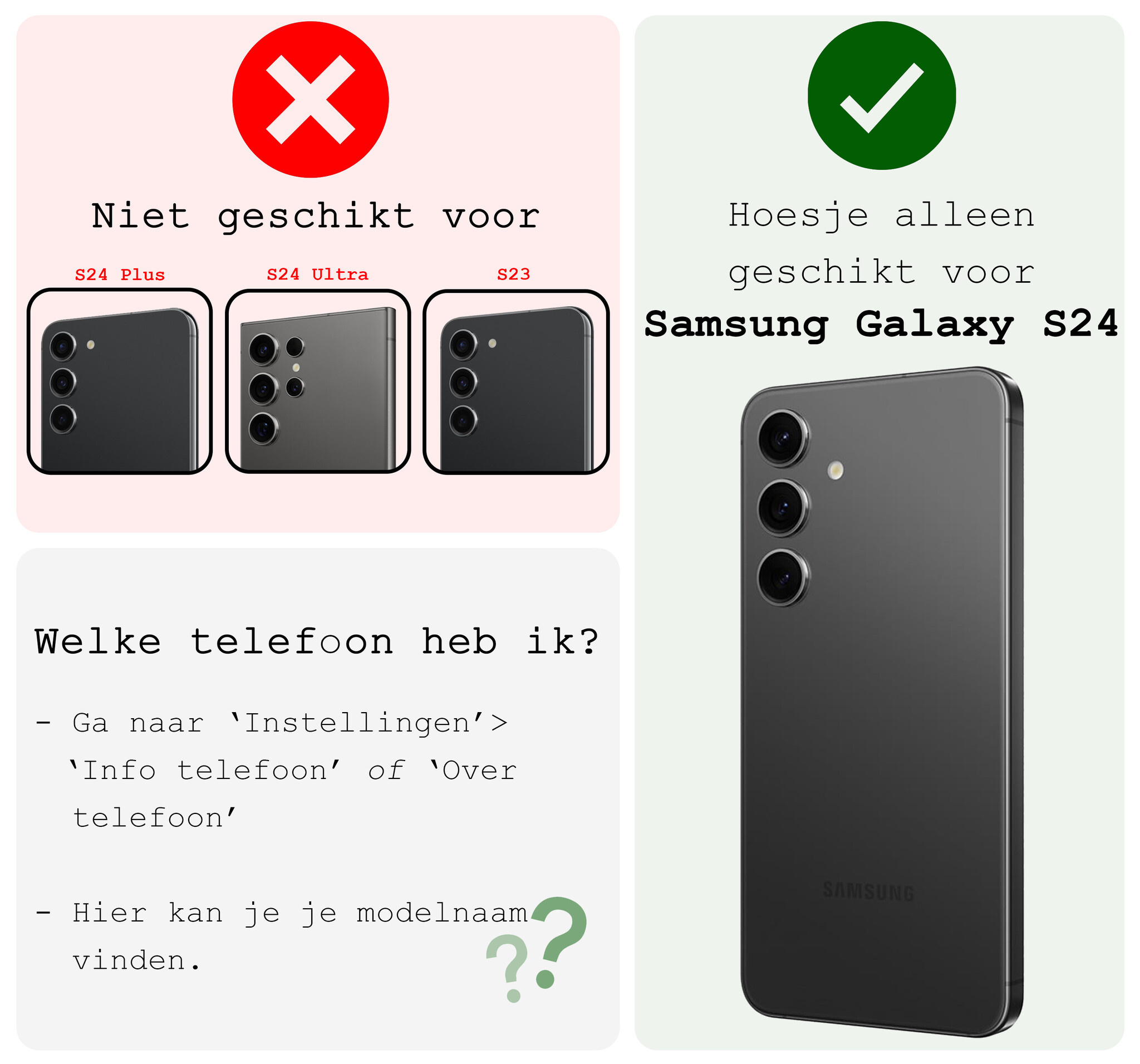 BASEY. Hoes Geschikt voor Samsung S24 Hoesje Siliconen Back Cover Case Met Screenprotector - Hoesje Geschikt voor Samsung Galaxy S24 Hoes Cover Hoesje - Zwart