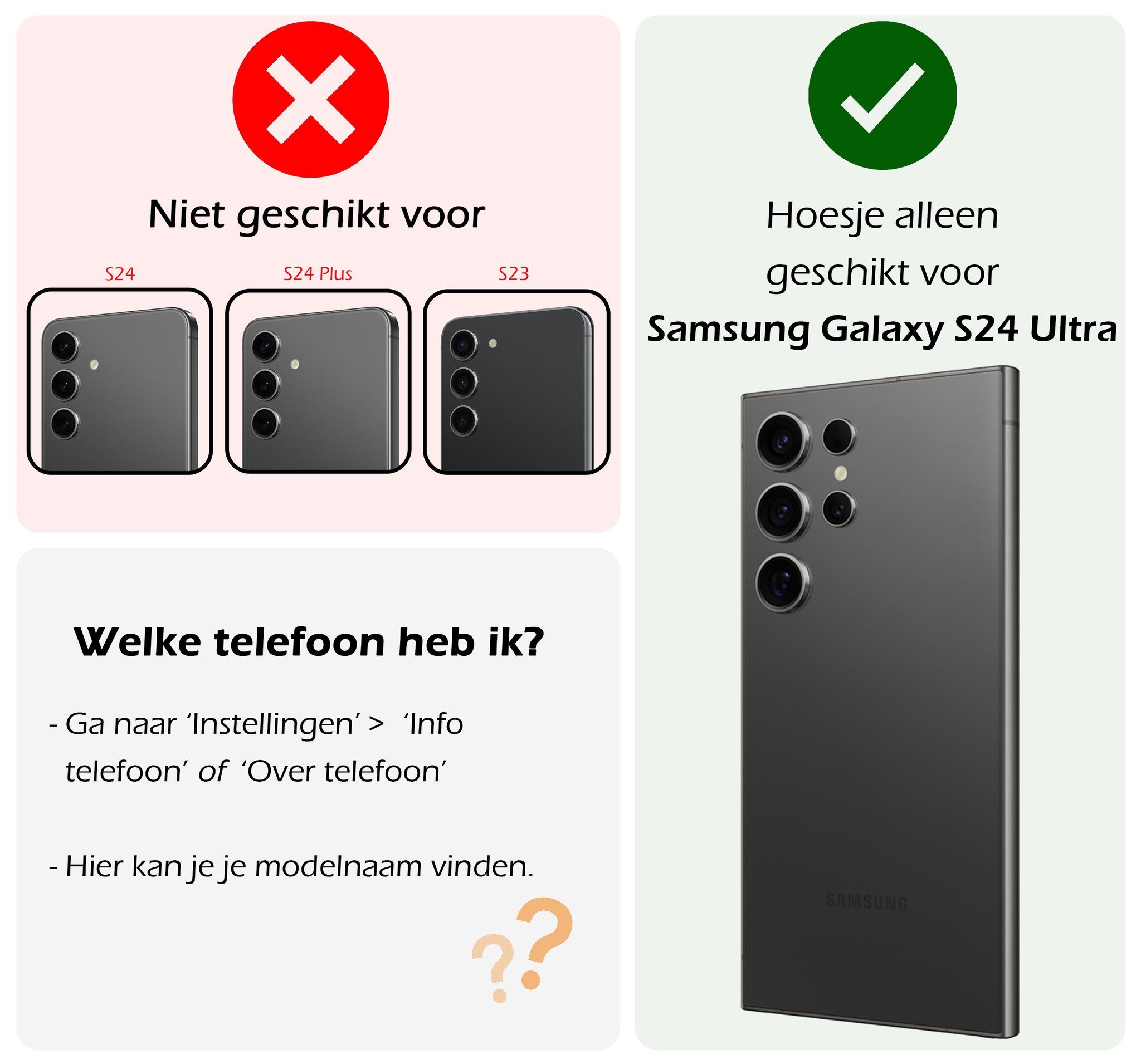 Nomfy Hoesje Geschikt voor Samsung S24 Ultra Hoes Bookcase Flipcase Book Cover Met 2x Screenprotector - Hoes Geschikt voor Samsung Galaxy S24 Ultra Hoesje Book Case - Bruin