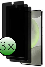 BASEY. Screenprotector Geschikt voor Samsung S24 Screenprotector Privacy Beschermglas - Screenprotector Geschikt voor Samsung Galaxy S24 Screen Protector Full Screen Privacy - 3 Stuks
