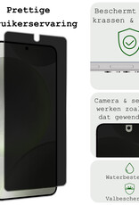 BASEY. Screenprotector Geschikt voor Samsung S24 Plus Screenprotector Privacy Beschermglas - Screenprotector Geschikt voor Samsung Galaxy S24 Plus Screen Protector Full Screen Privacy