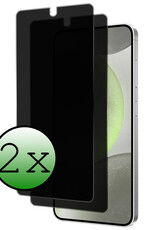 BASEY. Screenprotector Geschikt voor Samsung S24 Plus Screenprotector Privacy Beschermglas - Screenprotector Geschikt voor Samsung Galaxy S24 Plus Screen Protector Full Screen Privacy - 2 Stuks
