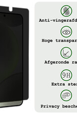 BASEY. Screenprotector Geschikt voor Samsung S24 Plus Screenprotector Privacy Beschermglas - Screenprotector Geschikt voor Samsung Galaxy S24 Plus Screen Protector Full Screen Privacy - 3 Stuks