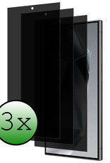 BASEY. Screenprotector Geschikt voor Samsung S24 Ultra Screenprotector Privacy Beschermglas - Screenprotector Geschikt voor Samsung Galaxy S24 Ultra Screen Protector Full Screen Privacy - 3 Stuks