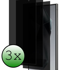 BASEY. BASEY. Samsung Galaxy S24 Ultra Screenprotector Glas Privacy - 3 PACK
