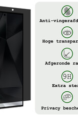 BASEY. Screenprotector Geschikt voor Samsung S24 Ultra Screenprotector Privacy Beschermglas - Screenprotector Geschikt voor Samsung Galaxy S24 Ultra Screen Protector Full Screen Privacy - 3 Stuks