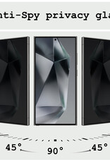 BASEY. Screenprotector Geschikt voor Samsung S24 Ultra Screenprotector Privacy Beschermglas - Screenprotector Geschikt voor Samsung Galaxy S24 Ultra Screen Protector Full Screen Privacy - 3 Stuks