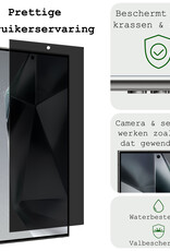 BASEY. Screenprotector Geschikt voor Samsung S24 Ultra Screenprotector Privacy Beschermglas - Screenprotector Geschikt voor Samsung Galaxy S24 Ultra Screen Protector Full Screen Privacy - 3 Stuks