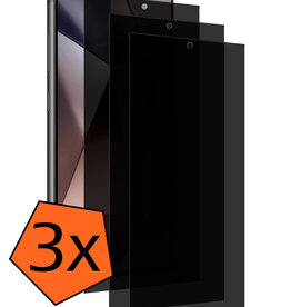 Nomfy Nomfy Samsung Galaxy S24 Ultra Screenprotector Glas Privacy - 3 PACK
