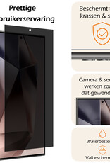 Nomfy Screenprotector Geschikt voor Samsung S24 Ultra Screenprotector Privacy Bescherm Glas - Screenprotector Geschikt voor Samsung Galaxy S24 Ultra Privacy Screenprotector Tempered Glass - 3 PACK