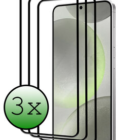 BASEY. BASEY. Samsung Galaxy S24 Screenprotector Full Cover - 3 PACK