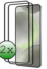 BASEY. Screenprotector Geschikt voor Samsung S24 Plus Screenprotector Beschermglas Full Cover - Screenprotector Geschikt voor Samsung Galaxy S24 Plus Screen Protector Full Cover - 2 Stuks