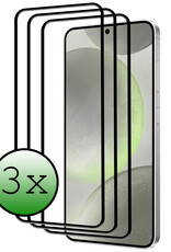 BASEY. Screenprotector Geschikt voor Samsung S24 Plus Screenprotector Beschermglas Full Cover - Screenprotector Geschikt voor Samsung Galaxy S24 Plus Screen Protector Full Cover - 3 Stuks