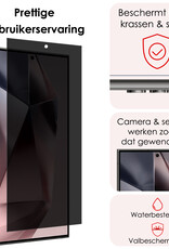 NoXx Screenprotector Geschikt voor Samsung S24 Ultra Screenprotector Privacy Tempered Glass Gehard Glas Display Cover
