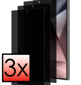 NoXx NoXx Samsung Galaxy S24 Ultra Screenprotector Glas Privacy - 3 PACK