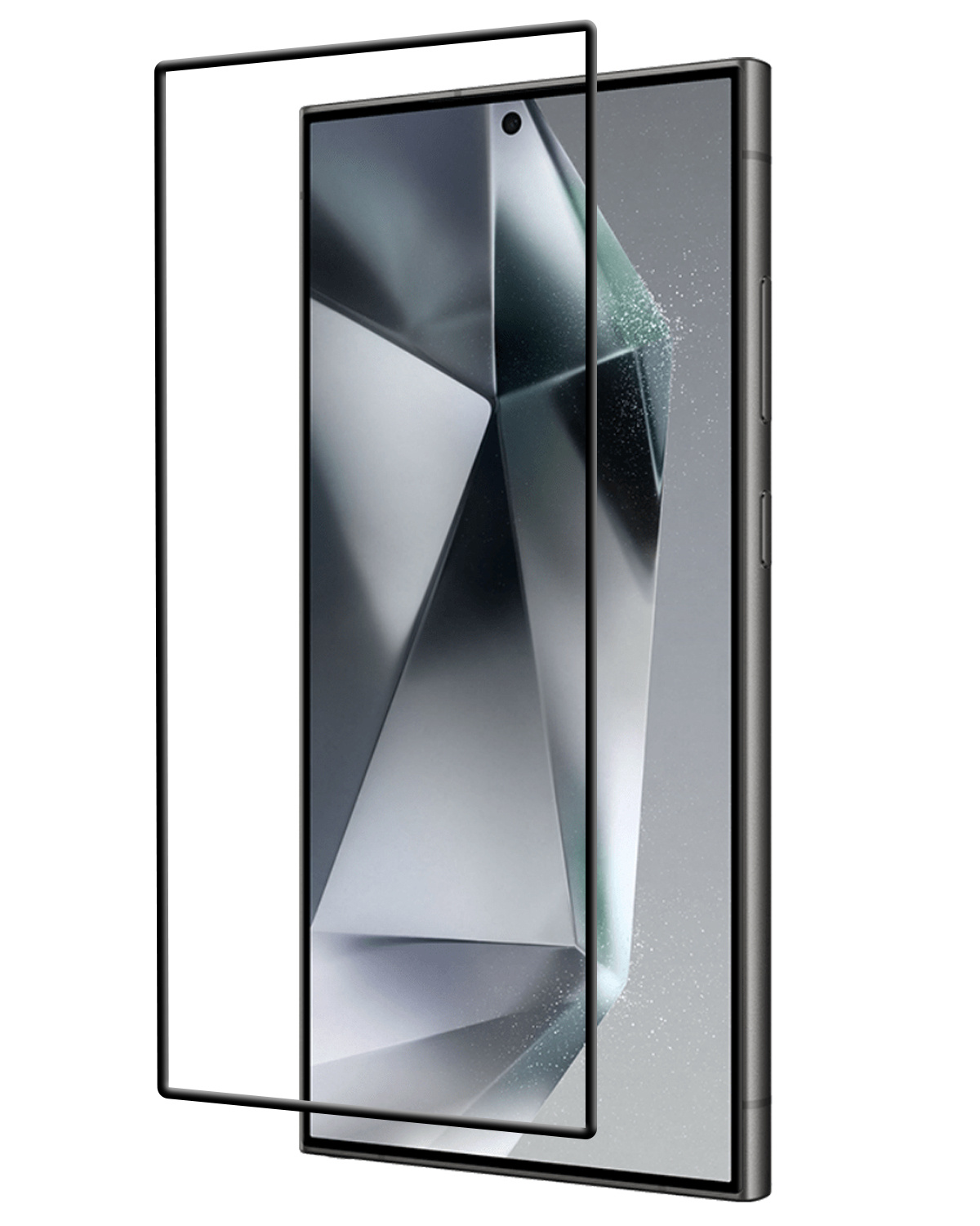 BASEY. Screenprotector Geschikt voor Samsung S24 Ultra Screenprotector Beschermglas Full Cover - Screenprotector Geschikt voor Samsung Galaxy S24 Ultra Screen Protector Full Cover
