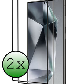 BASEY. BASEY. Samsung Galaxy S24 Ultra Screenprotector Full Cover - 2 PACK