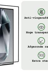 BASEY. Screenprotector Geschikt voor Samsung S24 Ultra Screenprotector Beschermglas Full Cover - Screenprotector Geschikt voor Samsung Galaxy S24 Ultra Screen Protector Full Cover - 3 Stuks