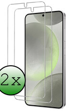 BASEY. Screenprotector Geschikt voor Samsung S24 Screenprotector Tempered Glass - Screenprotector Geschikt voor Samsung Galaxy S24 Beschermglas Screen Protector Glas - 2 Stuks