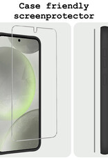 BASEY. Screenprotector Geschikt voor Samsung S24 Screenprotector Tempered Glass - Screenprotector Geschikt voor Samsung Galaxy S24 Beschermglas Screen Protector Glas - 3 Stuks