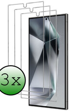 BASEY. Screenprotector Geschikt voor Samsung S24 Ultra Screenprotector Tempered Glass - Screenprotector Geschikt voor Samsung Galaxy S24 Ultra Beschermglas Screen Protector Glas - 3 Stuks