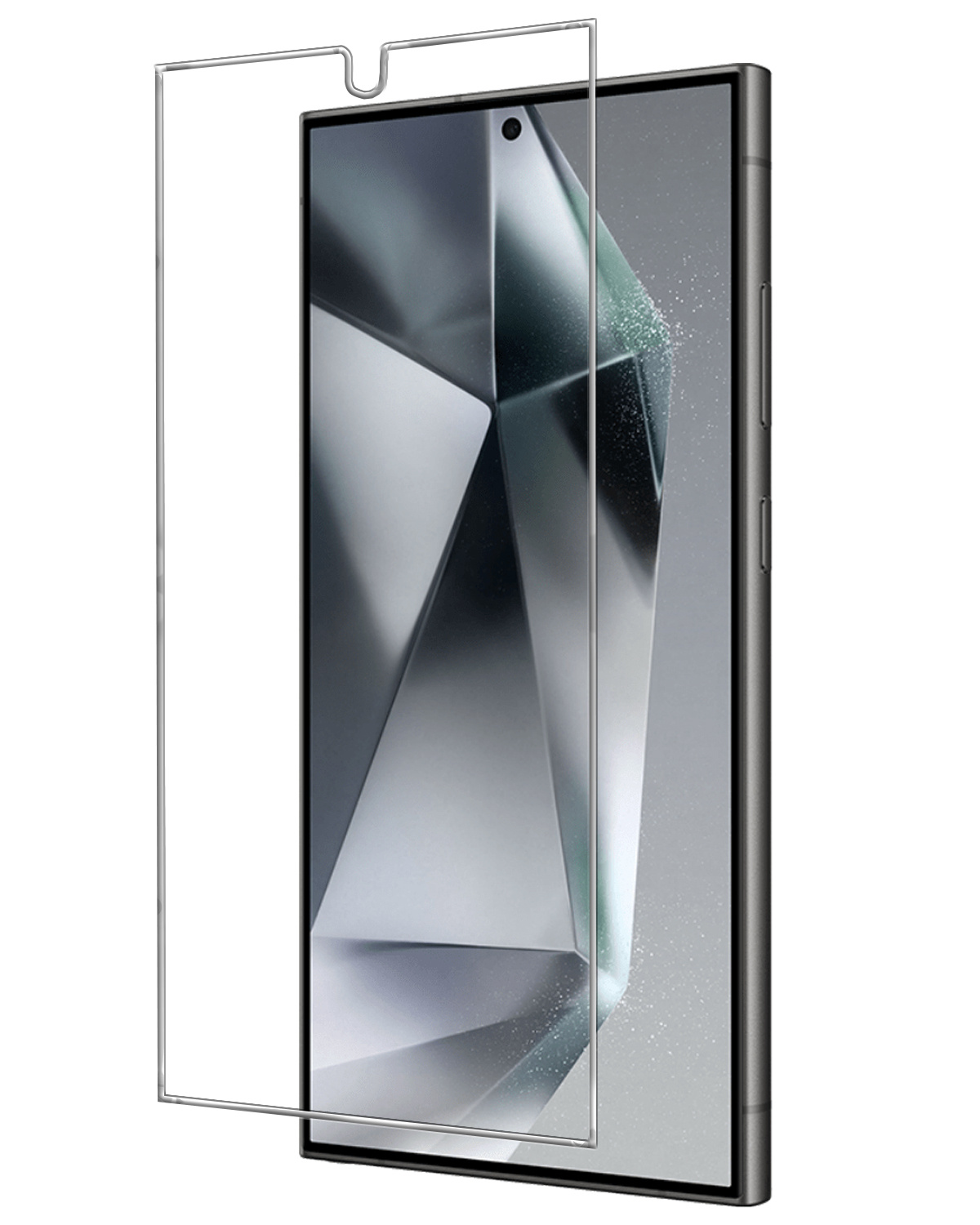 BASEY. Screenprotector Geschikt voor Samsung S24 Ultra Screenprotector Tempered Glass - Screenprotector Geschikt voor Samsung Galaxy S24 Ultra Beschermglas Screen Protector Glas