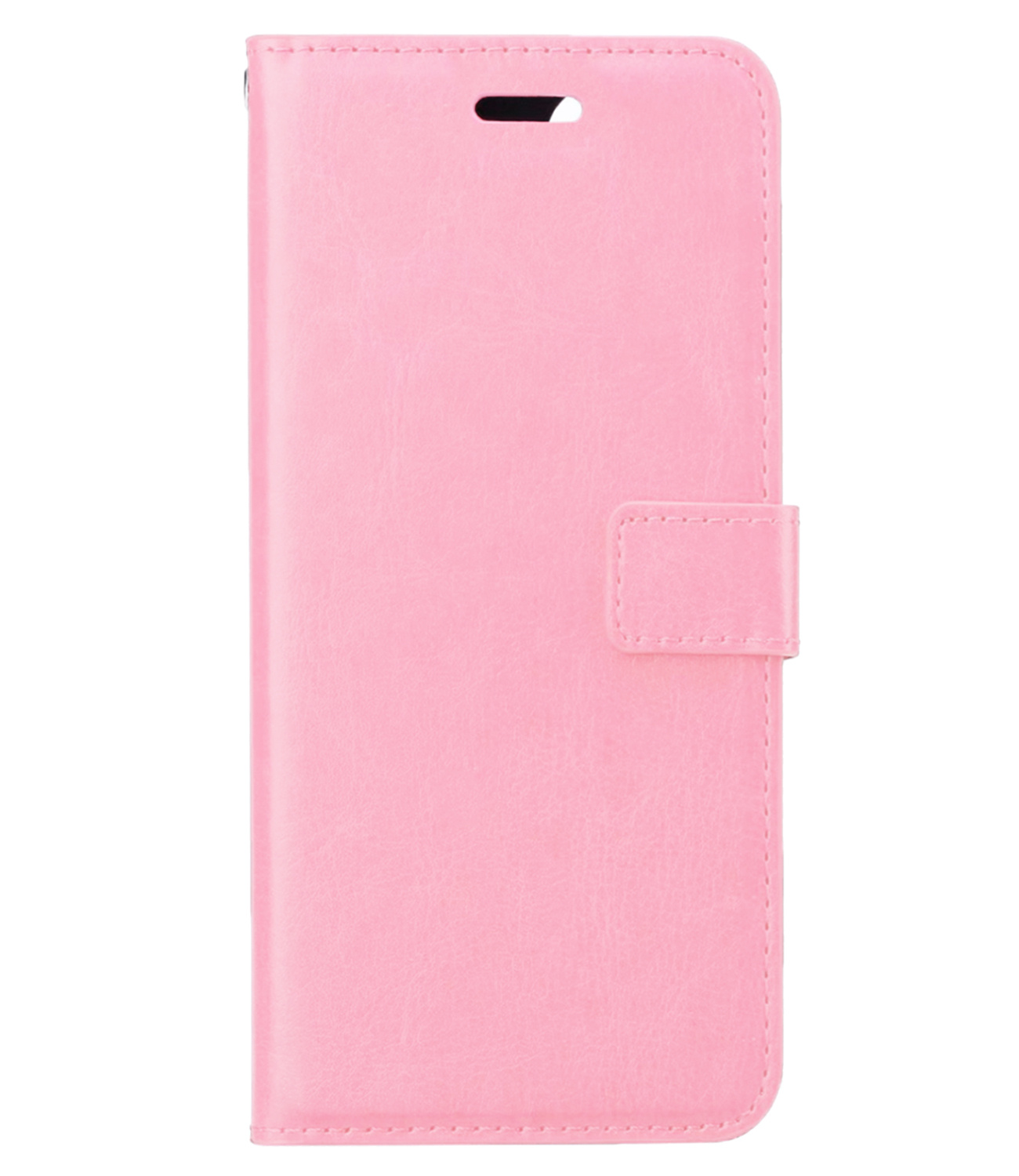 Nomfy Hoesje Geschikt voor Samsung S24 Ultra Hoes Bookcase Flipcase Book Cover - Hoes Geschikt voor Samsung Galaxy S24 Ultra Hoesje Book Case - Lichtroze