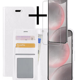 NoXx NoXx Samsung Galaxy S24 Plus Hoesje Bookcase Met Screenprotector - Wit