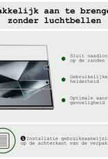 BASEY. Hoes Geschikt voor Samsung S24 Ultra Hoesje Bookcase Hoes Flip Case Book Cover Met Screenprotector - Hoesje Geschikt voor Samsung Galaxy S24 Ultra Hoes Book Case Hoesje - Donkerblauw