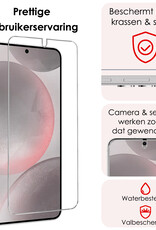 NoXx Hoes Geschikt voor Samsung S24 Plus Hoesje Cover Siliconen Back Case Hoes Met Screenprotector - Lila