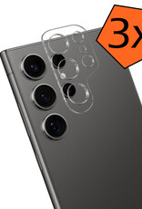 Nomfy Screenprotector Geschikt voor Samsung S24 Ultra Camera Screen Protector Beschermglas - Screenprotector Geschikt voor Samsung Galaxy S24 Ultra Camera Screenprotector Tempered Glass - 3 PACK