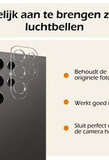 Nomfy Screenprotector Geschikt voor Samsung S24 Ultra Camera Screen Protector Beschermglas - Screenprotector Geschikt voor Samsung Galaxy S24 Ultra Camera Screenprotector Tempered Glass - 3 PACK