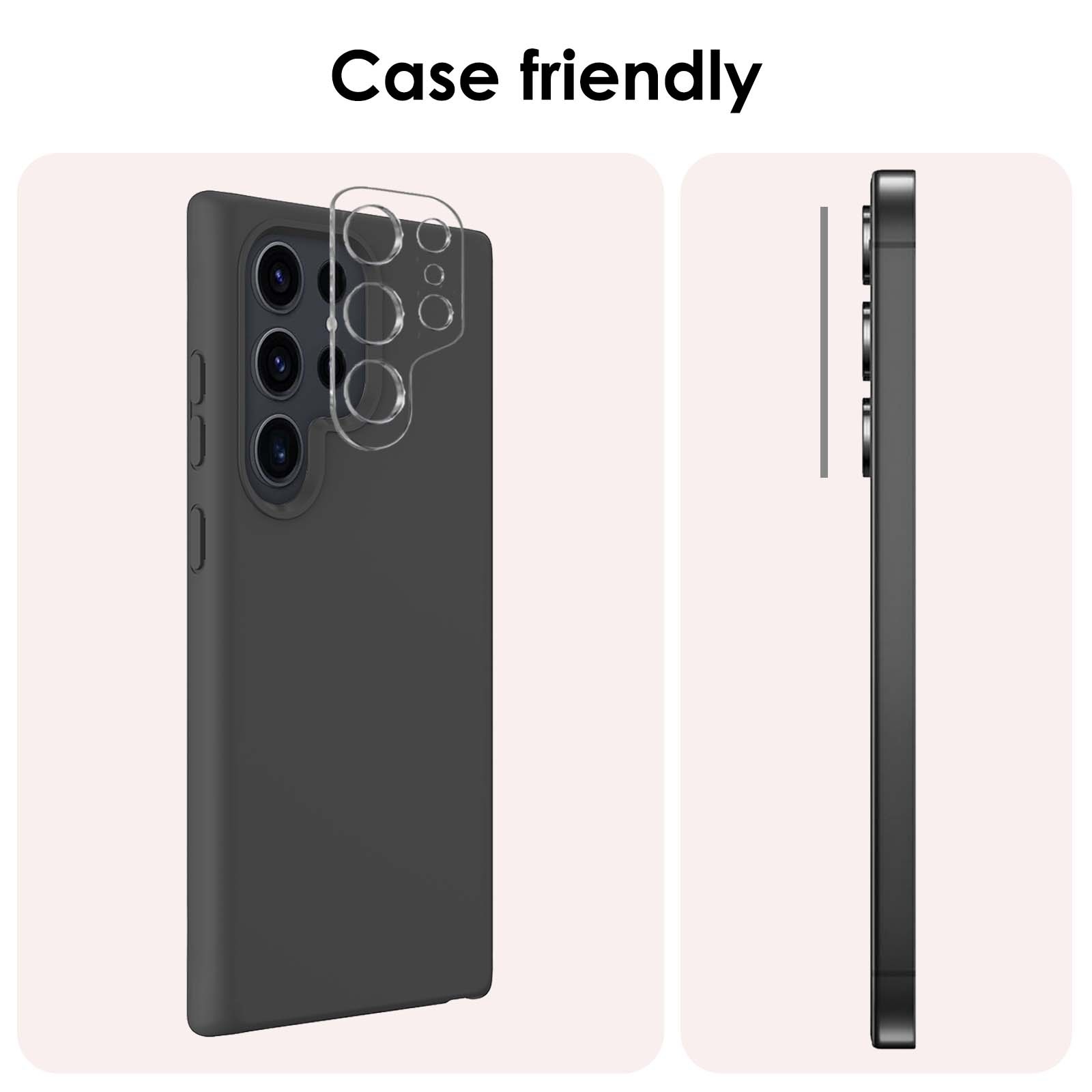 NoXx Screenprotector Geschikt voor Samsung S24 Ultra Camera Screenprotector Gehard Glas - Screenprotector Geschikt voor Samsung Galaxy S24 Ultra Screenprotector Camera Tempered Glass