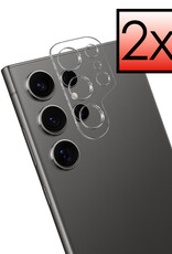 NoXx Screenprotector Geschikt voor Samsung S24 Ultra Camera Screenprotector Gehard Glas - Screenprotector Geschikt voor Samsung Galaxy S24 Ultra Screenprotector Camera Tempered Glass - 2x