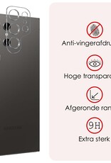 NoXx Screenprotector Geschikt voor Samsung S24 Ultra Camera Screenprotector Gehard Glas - Screenprotector Geschikt voor Samsung Galaxy S24 Ultra Screenprotector Camera Tempered Glass - 3x