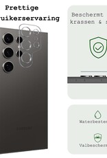 BASEY. Screenprotector Geschikt voor Samsung S24 Ultra Camera Screenprotector Tempered Glass Beschermglas Camera - Screenprotector Geschikt voor Samsung Galaxy S24 Ultra Camera Screen Protector