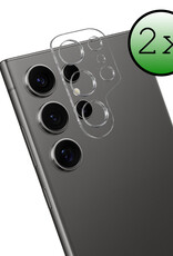 BASEY. Screenprotector Geschikt voor Samsung S24 Ultra Camera Screenprotector Tempered Glass Beschermglas Camera - Screenprotector Geschikt voor Samsung Galaxy S24 Ultra Camera Screen Protector - 2 Stuks