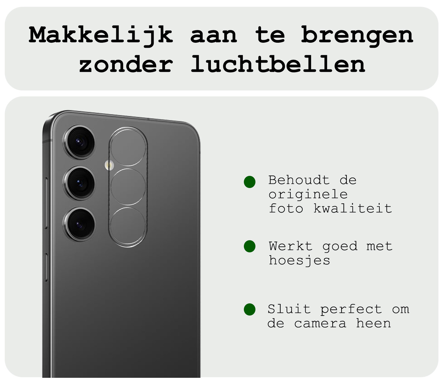 BASEY. Screenprotector Geschikt voor Samsung S23 FE Camera Screenprotector Tempered Glass Beschermglas Camera - Screenprotector Geschikt voor Samsung Galaxy S23 FE Camera Screen Protector