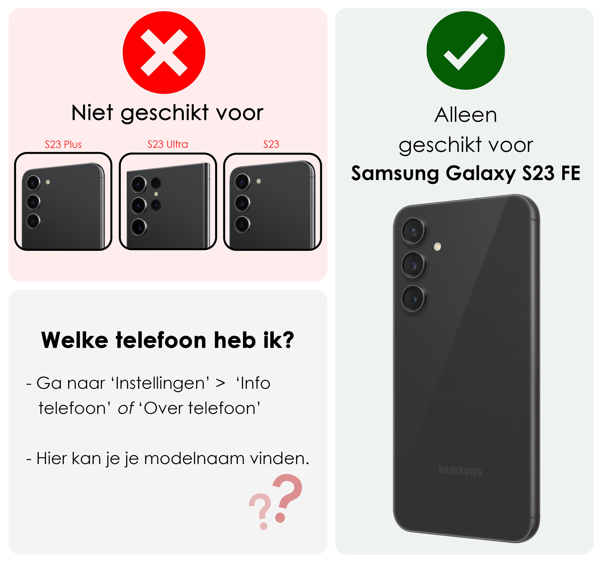 NoXx Screenprotector Geschikt voor Samsung S23 FE Camera Screenprotector Gehard Glas - Screenprotector Geschikt voor Samsung Galaxy S23 FE Screenprotector Camera Tempered Glass