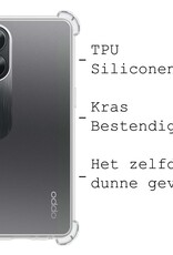 BASEY. Hoes Geschikt voor OPPO A38 Hoesje Shock Proof Case Hoes Siliconen - Hoesje Geschikt voor OPPO A38 Hoes Cover Shockproof - Transparant - 2 Stuks