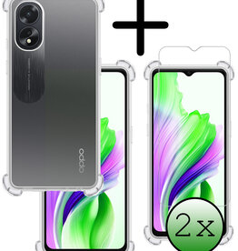 BASEY. BASEY. OPPO A38 Hoesje Shockproof Met 2x Screenprotector