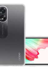 NoXx Hoes Geschikt voor OPPO A38 Hoesje Cover Siliconen Back Case Hoes - Transparant