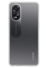 NoXx Hoes Geschikt voor OPPO A38 Hoesje Cover Siliconen Back Case Hoes Met Screenprotector - Transparant