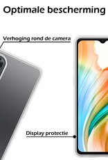 Nomfy Hoesje Geschikt voor OPPO A38 Hoesje Siliconen Cover Case - Hoes Geschikt voor OPPO A38 Hoes Back Case - 2-PACK - Transparant