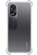 Nomfy Hoesje Geschikt voor OPPO A38 Hoesje Shock Proof Cover Case Shockproof - Hoes Geschikt voor OPPO A38 Hoes Siliconen Back Case - Transparant