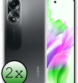 BASEY. BASEY. OPPO A58 Hoesje Siliconen - Transparant - 2 PACK