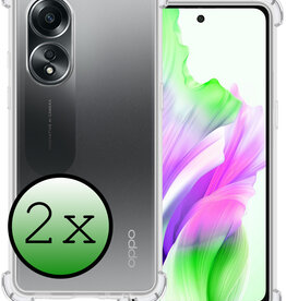 BASEY. BASEY. OPPO A58 Hoesje Shockproof - Transparant - 2 PACK