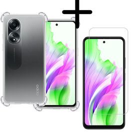 BASEY. BASEY. OPPO A58 Hoesje Shockproof Met Screenprotector