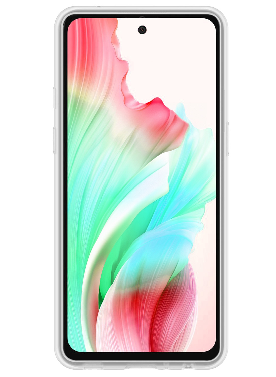 NoXx Hoes Geschikt voor OPPO A58 Hoesje Cover Siliconen Back Case Hoes - Transparant - 2x