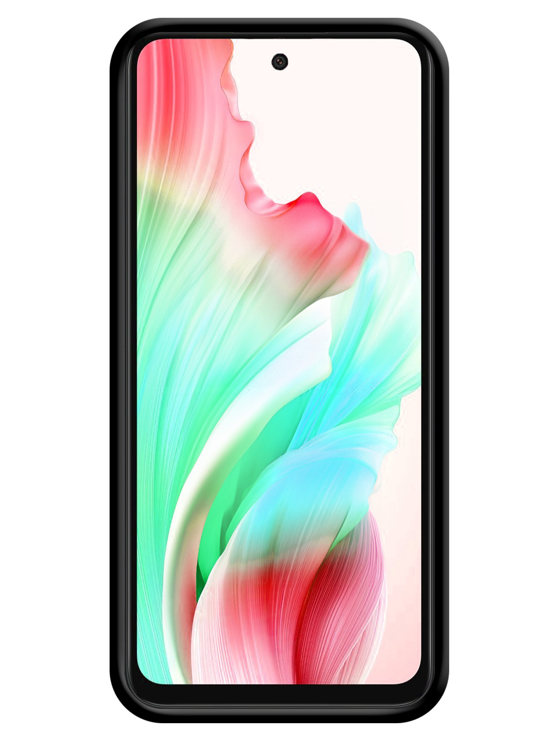 NoXx Hoes Geschikt voor OPPO A58 Hoesje Cover Siliconen Back Case Hoes - Zwart - 2x